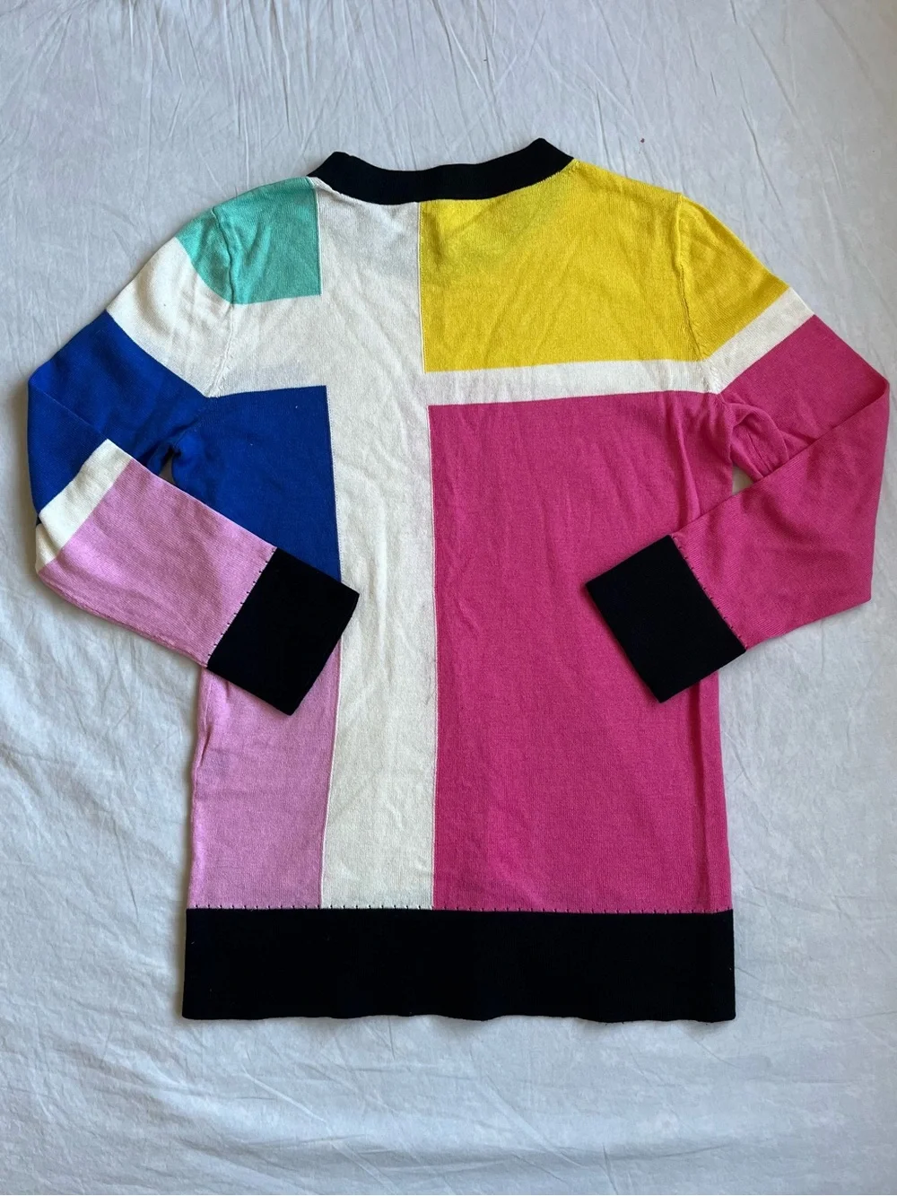 color blocked sweatshirt